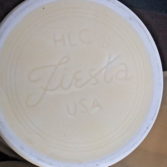 4 Homer Laughlin Fiesta Ware Coffee Mugs Yellow round handle - Picture 9 of 10